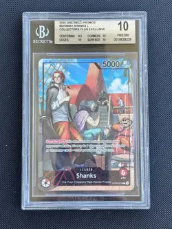 Shanks PSA Magazine Exclusive One Piece Leader Alt Art Promo OP09-001 BGS 10 - Image 1