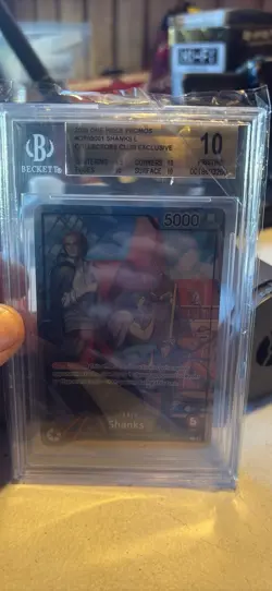 BGS 10 Shanks PSA Magazine Exclusive One Piece Leader Alt Art Promo OP09-001 - Image 1