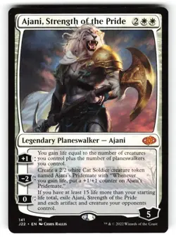Ajani, Strength of the Pride # 141 MYTHIC RARE (J22) Magic MTG TCG Card - Image 1