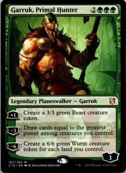 Garruk, Primal Hunter 167 Mythic Commander 2019 MTG Near Mint - Image 1