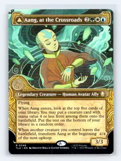 Aang, at the Crossroads (Showcase) 346 Avatar: The Last Airbender MTG NM - Image 1