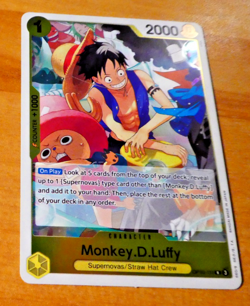 ONE PIECE ENGLISH CARD HOLO GAME CARTE LUFFY OP10-111 EN NM - Image 1