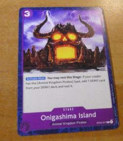 ONE PIECE PROMO ENGLISH CARD GAME CARTE ST ONIGASHIMA ISLAND ST04-017 MINT - Image 1