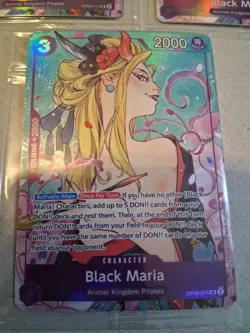 LOT OF 3 One Piece Black Maria Illustration Box OP08-074 Promo Foil Sealed!!! - Image 5