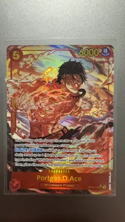 One Piece TCG Portgas D SEC Ace Alt Art (OP16-118) (English) - Image 1