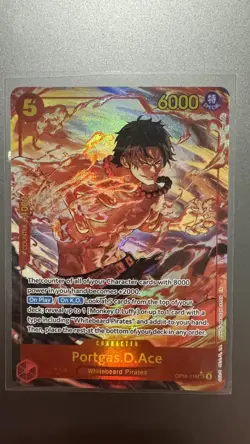 One Piece TCG Portgas D SEC Ace Alt Art (OP16-118) (English) - Image 3