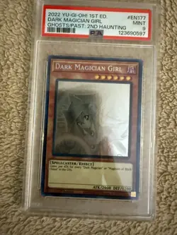 Yugioh Dark Magician Girl (Ghost Rare) Ghosts from the Past: the 2nd... psa9 - Image 1