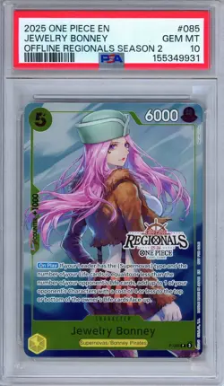 PSA 10 Jewelry Bonney P-085 Offline Regionals Season 2 Promo One Piece - Image 1