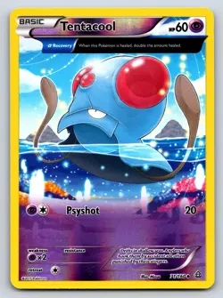 Tentacool 71/160 Uncommon Primal Clash Pokemon Reverse Holo Lightly Played - Image 1