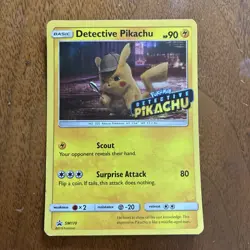 Detective Pikachu SM170 STAMPED Holo Black Star Promo Pokemon 2019 - Image 1