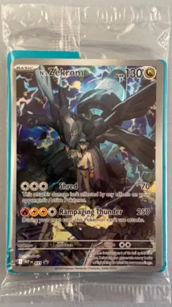 Pokemon TCG N's Zekrom MEP 031 Ascended Heroes ETB Promo Ultra Rare SEALED - Image 1