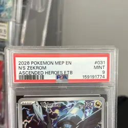 Pokemon TCG N's Zekrom 031 ME Ascended Heroes Promo Holo Eng PSA 9 - Image 2