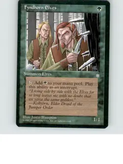Fyndhorn Elves 132 Common Ice Age Lightly played b3-686 - Image 1