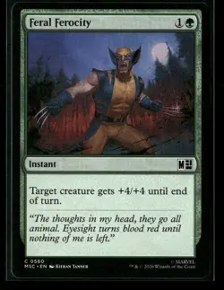Feral Ferocity 560 Common Commander: Marvel Super Heroes Magic: The Gathering NM - Image 1