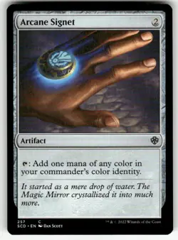 ARCANE SIGNET #257 MTG STARTER COMMANDER DECKS COMMON - Image 1