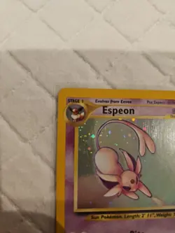 NM Espeon 1/75 Holo Pokemon Neo Discovery Unlimited Holo Card Vintage - Image 2