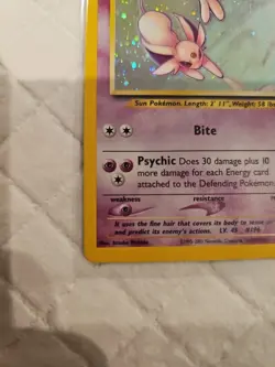 NM Espeon 1/75 Holo Pokemon Neo Discovery Unlimited Holo Card Vintage - Image 5