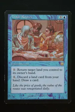 Magic The Gathering MTG TRADE ROUTES Mercadian Masques MP Moderately Played - Image 1