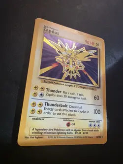 Pokemon TCG Zapdos Holo Rare Card 16/102 Base Set 1999 WOTC NM/LP Condition - Image 4