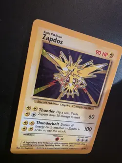 Pokemon TCG Zapdos Holo Rare Card 16/102 Base Set 1999 WOTC NM/LP Condition - Image 5