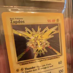 9 MINT BGS HOLO 1999 Pokemon Base Set Unlimited Zapdos Rare #16/102 - Image 4