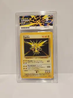 Ace 9 Zapdos Holo Rare 16/102 Base Set Mint Pokemon Tcg - Image 1