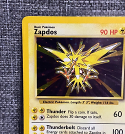 Zapdos 16/102 - Base Set Unlimited Holo Rare Pokemon TCG (MP) - Image 2