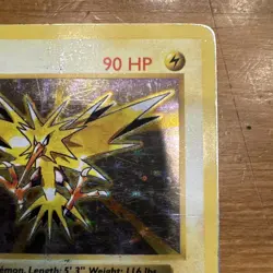 Pokemon TCG Zapdos Base Set 16/102 Holo Shadowless Holo Rare - Image 4