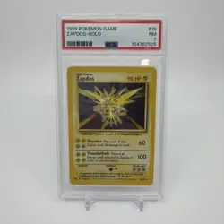 Pokemon 1999 Zapdos Base Set 16/102 Holo Rare English 1999 PSA 7 - Image 1