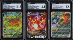 CGC 8.5 NM-MINT+ Charizard V + VMAX + VSTAR UPC FULL ART PROMOS Pokemon Cards - Image 1