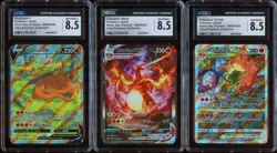 CGC 8.5 NM-MINT+ Charizard V + VMAX + VSTAR UPC FULL ART PROMOS Pokemon Cards - Image 2