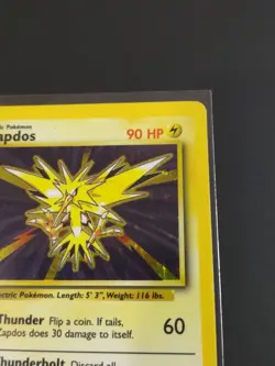 Pokemon TCG Zapdos Holo Rare Base Set Vintage WOTC 1999 16/102 - Image 3
