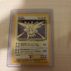 1999 Pokemon Zapdos 16/102 Holo Rare Base Set Unlimited WOTC Vintage LP - Image 4
