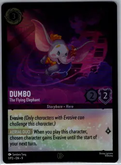 Dumbo - The Flying Elephant 1/P3 Foil Disney Lorcana Promo Cards - Lorcana - NM - Image 1