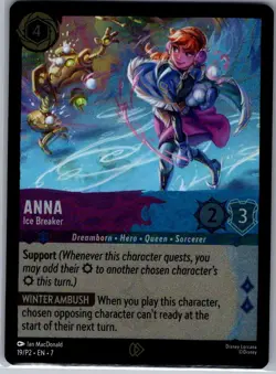 Anna - Ice Breaker 19/P2 Foil Disney Lorcana Promo Cards - Lorcana - NM - Image 1