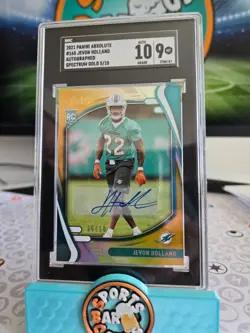 2021 Panini Absolute - Rookies Jevon Holland #165 Spectrum Gold Signatures /10 - Image 1