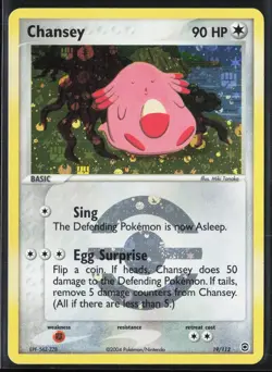 #2 Chansey 19/112 EX FireRed LeafGreen FRLG 2004 Reverse Holo Rare Pokemon Card - Image 1