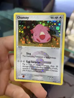 #2 Chansey 19/112 EX FireRed LeafGreen FRLG 2004 Reverse Holo Rare Pokemon Card - Image 4