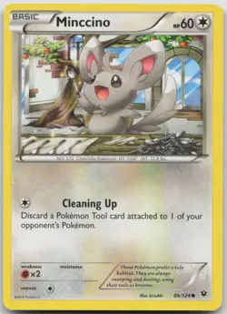 Minccino 86/124 Fates Collide Common Pokemon MP - Image 1