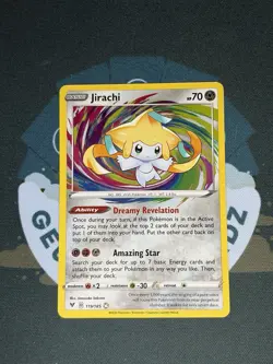 Pokemon TCG Jirachi 119/185 Amazing Rare Sword & Shield: Vivid Voltage NM - Image 1
