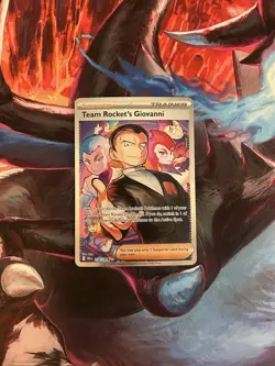 Pokemon: Team Rocket's Giovanni 238/182 SV10: Destined Rivals Illustration Rare - Image 1
