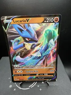 Pokemon TCG SWSH Astral Radiance Lucario V 078/189 Ultra Rare Holo NM! - Image 1