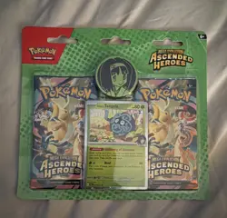 Pokemon Mega Evolution Ascended Heroes 2-Pack Blister Erika's Tangela Promo - Image 1