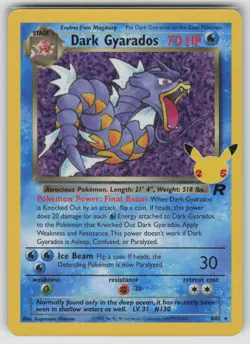 Dark Gyarados 82/82 Celebrations: Classic Collection Pokemon Holo NM - Image 1