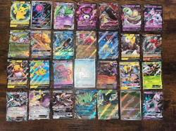Pokemon Card Lot 28x Ultra Rare EX, GX, V Holo Collection Bulk Pack Set TCG - Image 1