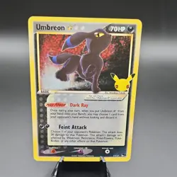 Pokemon TCG Umbreon 17/17 POP Series 5 Rare Holo EN HP 70 2007 - Image 1