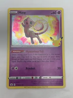 Mew 11/25 Celebrations Holo Rare Pokemon TCG Near Mint - Image 3