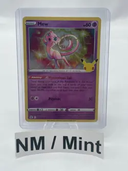 Mew 11/25 Celebrations Holo Rare Pokemon TCG Near Mint - Image 5