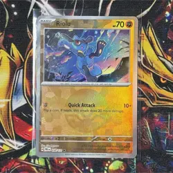 Pokemon TCG Riolu Poke Ball Pattern Reverse Holo Prismatic Evolutions 050/131 - Image 1