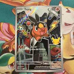Tepig Pokemon First Partner Illustration Series 2 050 Black Star Promo 🇬🇧 - Image 1